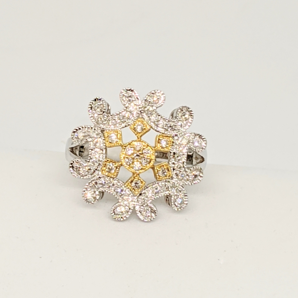 Diamond right hand ring